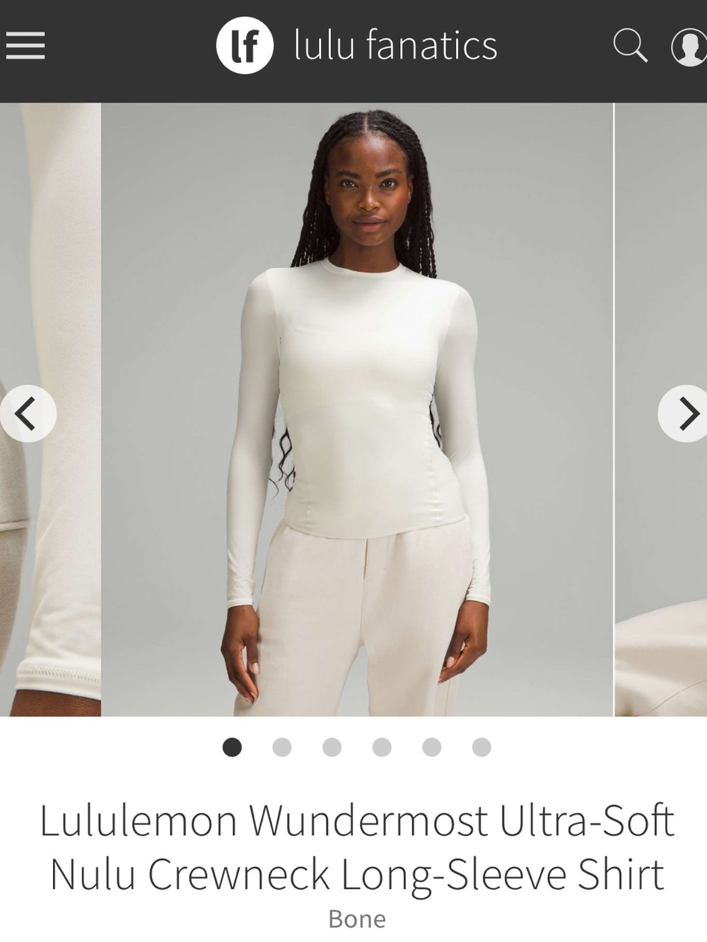 NWT Lululemon Wundermost Ultra-Soft Nulu Crewneck Long-Sleeve Shirt M